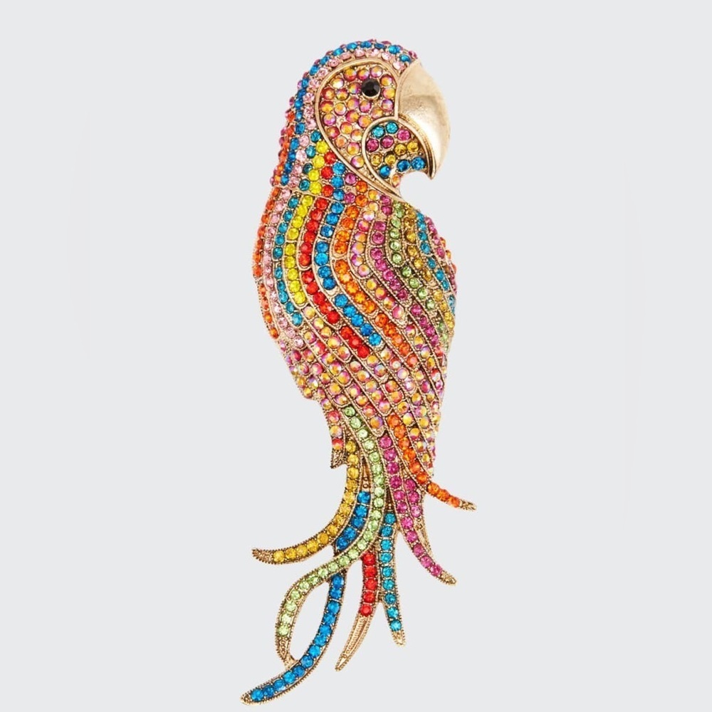 New Designer Rhinestone Parrot Brooch/Pin